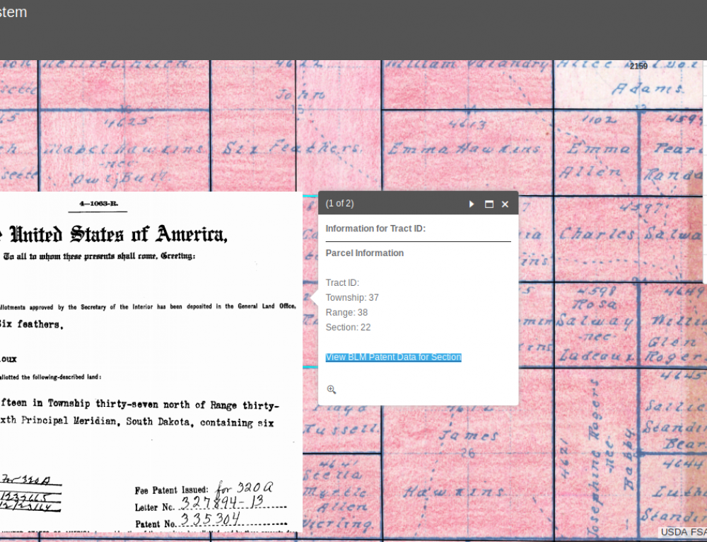 Pine Ridge Reservation 1887 Allotment Map Now Available For Order